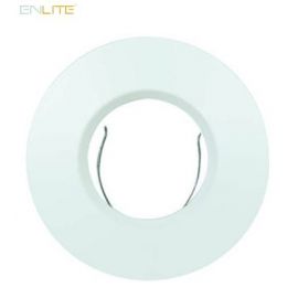 Enlite EFD Pro Matt White 90mm Fixed IP65 Aluminium Bezel-EN-BZ93MW-ELITE