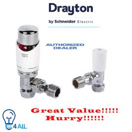 Drayton TRV4 Classic Thermostatic Radiator valve with Lock shield UK