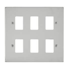 GRIDPRO 6 GANG DECO PLATE- VP**20506 -Scolmore