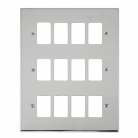 GRIDPRO 12 GANG DECO PLATE-VP**20512-Scolmore
