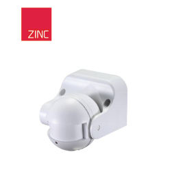Wall Mount Microwave Sensor White Zinc - ZN-29188-WHT